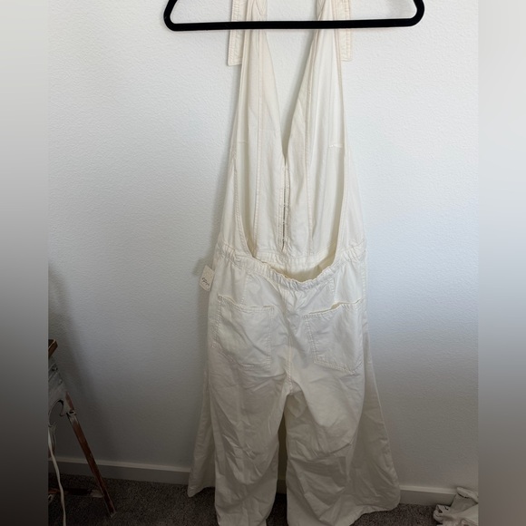 NWT We The Free Dion Wide Leg Halter Overalls Boho ivory Medium - Picture 6 of 6
